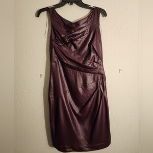 Vince Camuto pleated asymmetrical dress